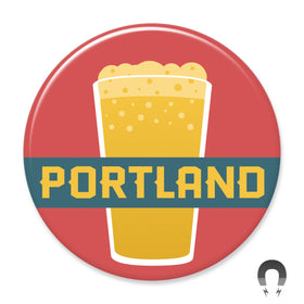 Portland Pint of Beer Magnet by Hey Darlin'