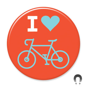 I Heart Bikes Big Magnet by Crossroads Creative.