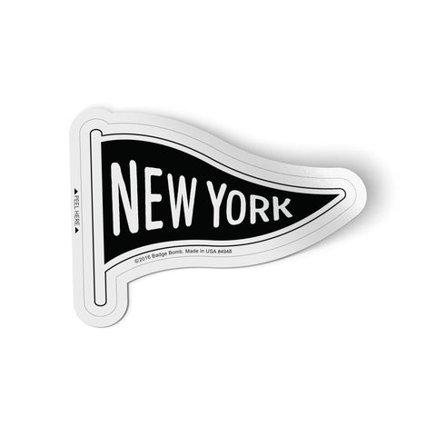 New York Pennant Sticker