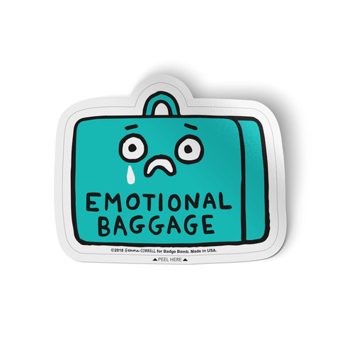Emotional Baggage Sticker by Gemma Correll