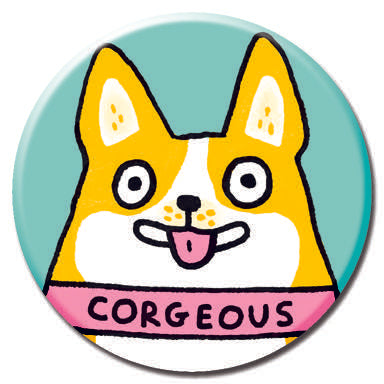 Corgeous Corgi 1.25" Button