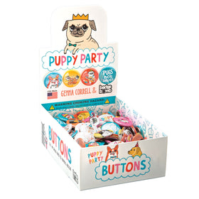 Puppy Party Button Box by Gemma Correll