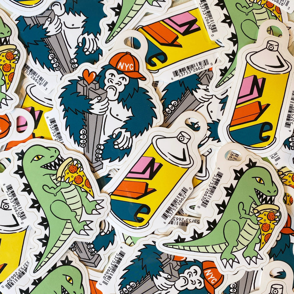Conky 2000 Sticker King Kong NYC Sticker by Jacqueline Colley + Badge Bomb. – Badge Bomb ...