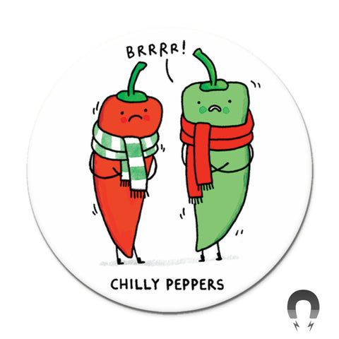 Chilly Peppers Big Magnet by Gemma Correll