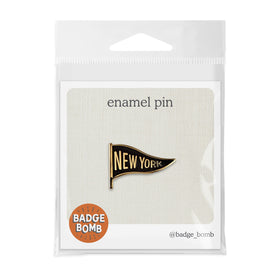Classic New York Pennant Enamel Pin
