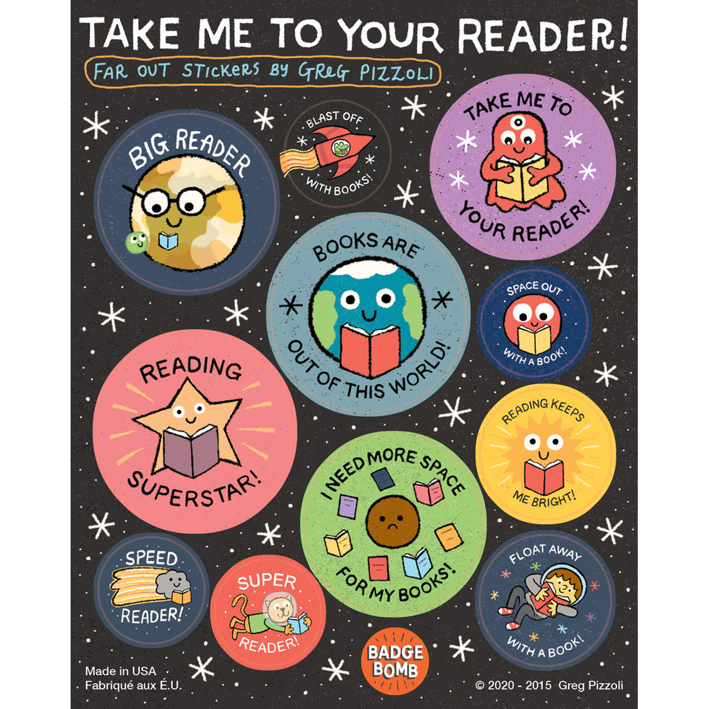 Take Me To Your Reader Sticker Sheets