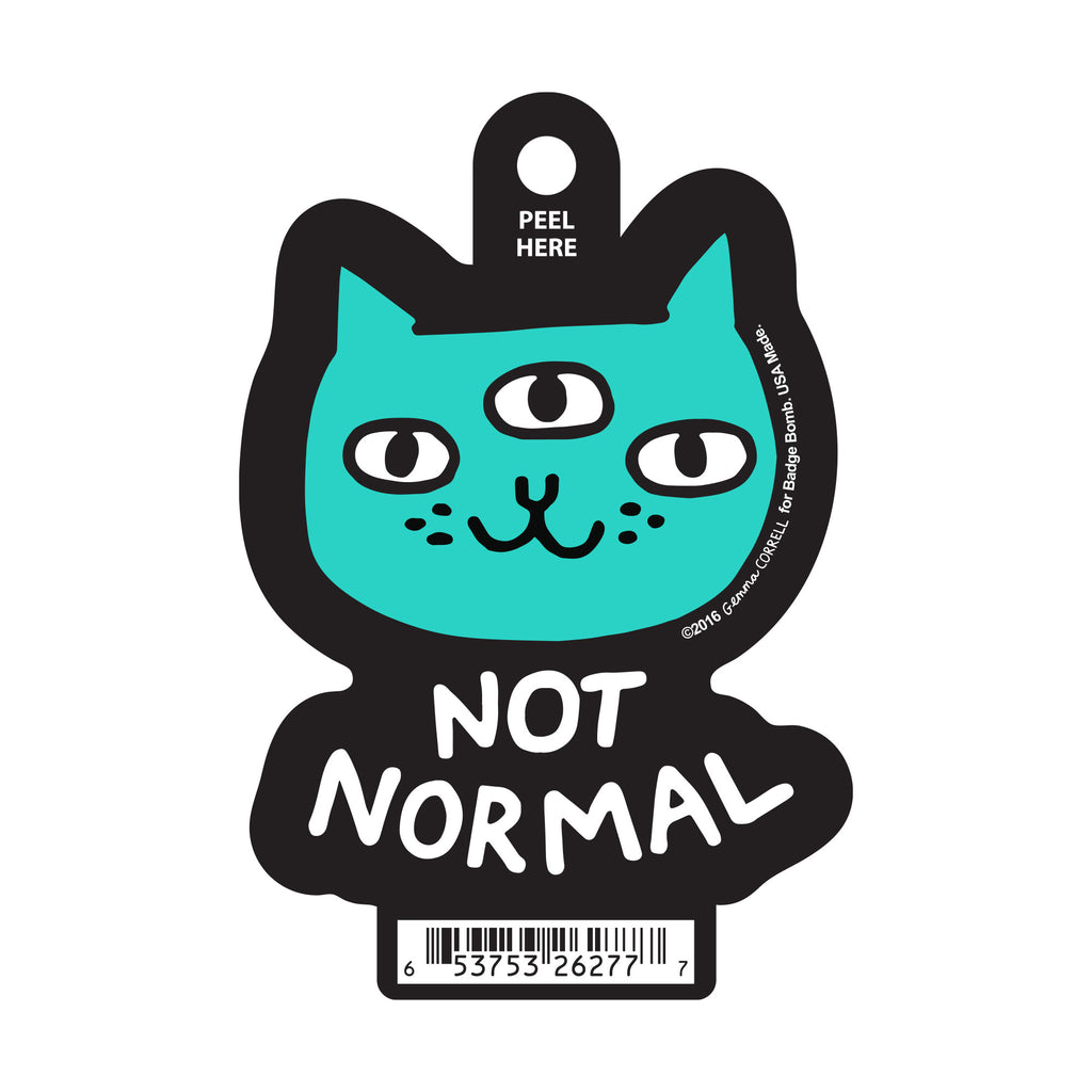 Not Normal Sticker by Gemma Correll