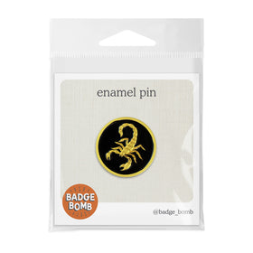 Scorpion Medallion Enamel Pin