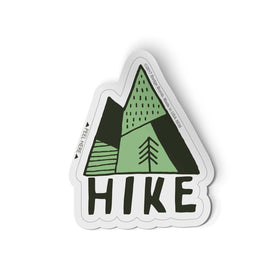 Green Hike Mountain Sticker