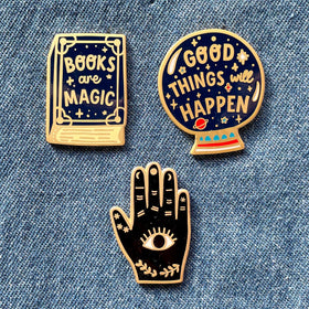 Books Are Magic Enamel Pin