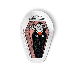 Get Your Beauty Sleep Vampire Coffin Sticker by Gemma Correll