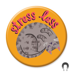 Stress Less Cat Magnet
