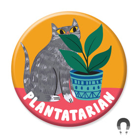 Plantatarian Cat Magnet