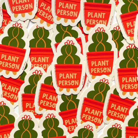 Plant Person Cactus Sticker