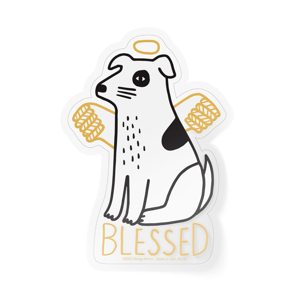 Angel Dog Sticker