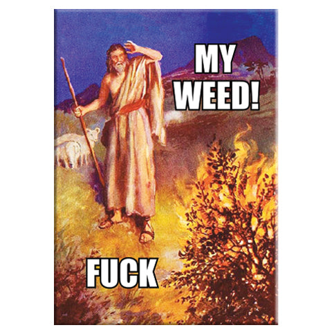 My Weed! Rectangle Magnet by Ephemera – Badge Bomb Wholesale