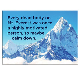 Highly Motivated Person Mt Everest Rectangle Magnet