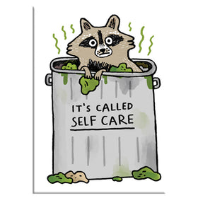 It's Called Self Care Trash Raccoon Rectangle Magnet