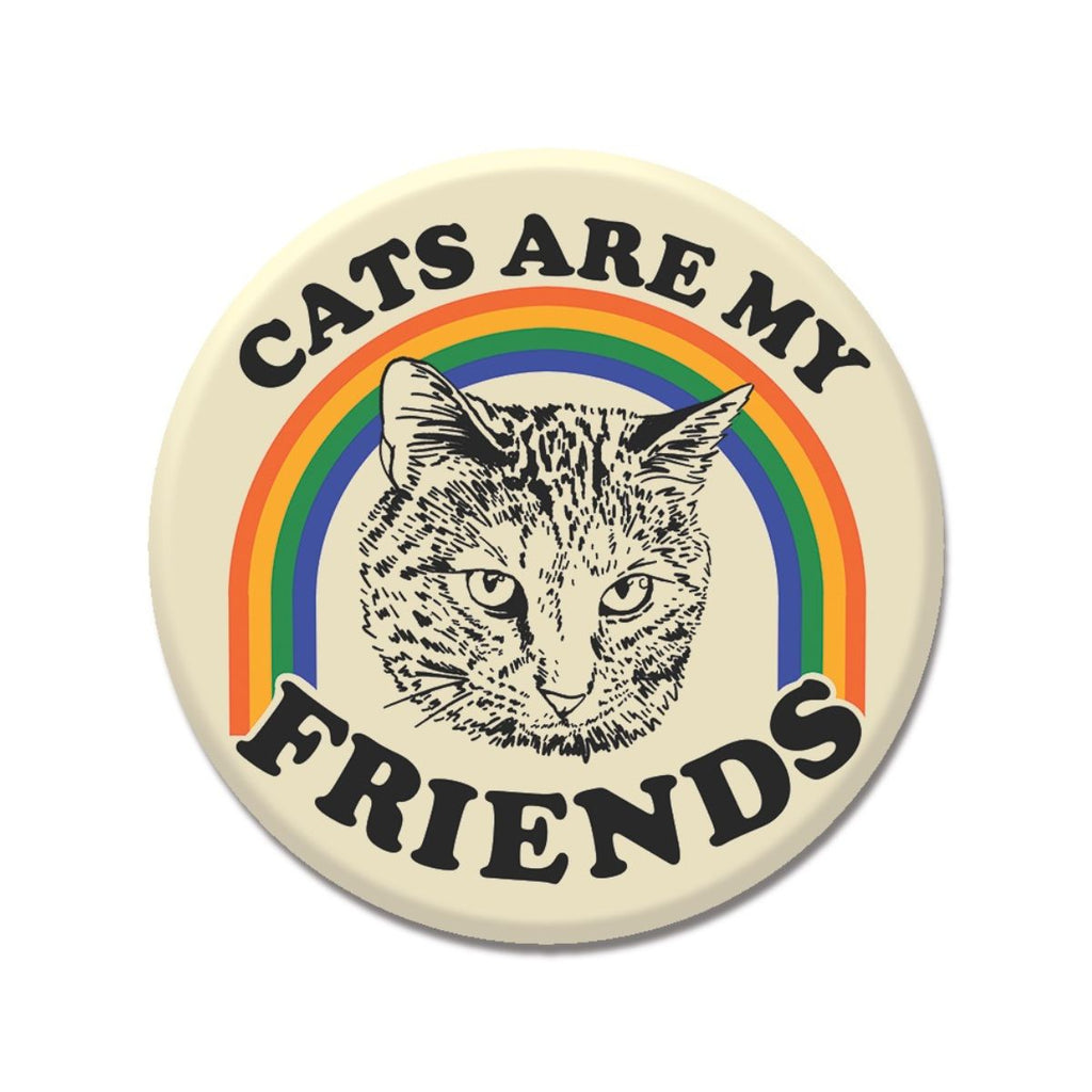 Angry Shorthair Cats Are My Friends 1.25" Button
