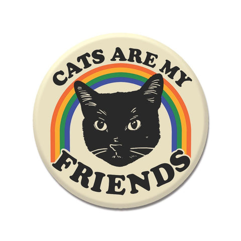 Judgmental Black Cats Are My Friends 1.25" Button