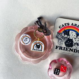 Cats Are My Friends Keychain