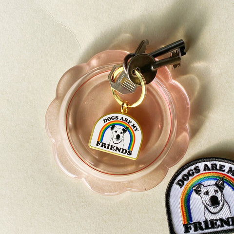Dogs Are My Friends Keychain