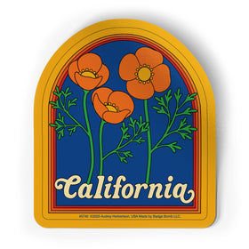 California Poppies Sticker