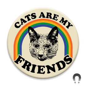 Disapproving Blue Cat Friend Magnet