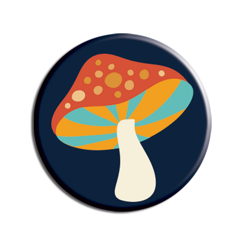 Allison Cole - Cosmic Mushroom 1.25" Button