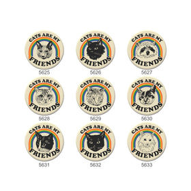 Cats Are My Friends 1.25" Button Box