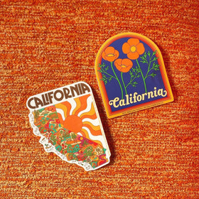 California Poppies Sticker