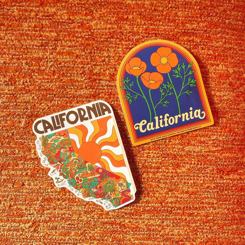 California Poppies Sticker