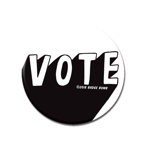 Black & White Vote Button