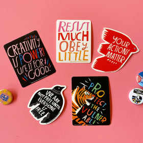 We Are Not Free Raven Big Sticker