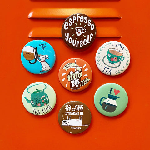 Coffee Cat Big Magnet