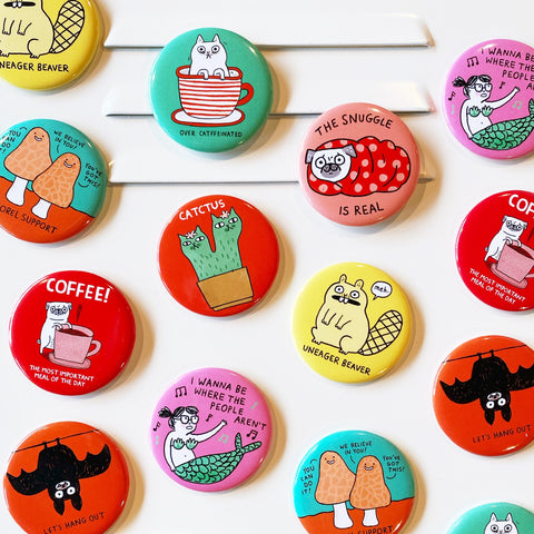 Let’s Hang Out Bat Big Magnet