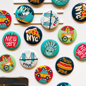 NYC Pigeon Big Magnet