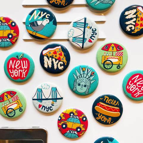 NYC Pigeon Big Magnet