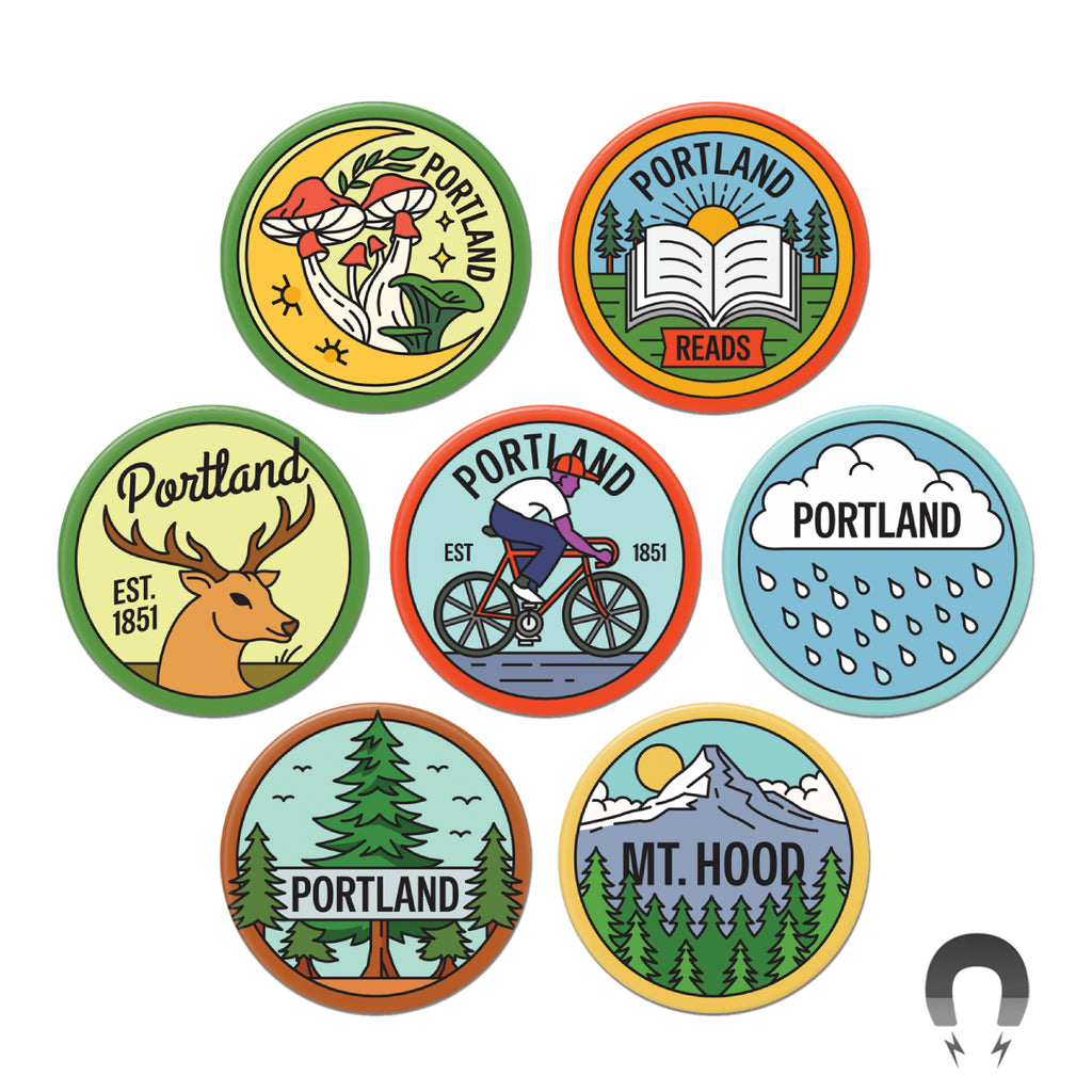 Portland Oregon Magnet Bundle