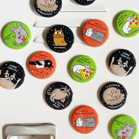 Trinket Collector Crow Magnet