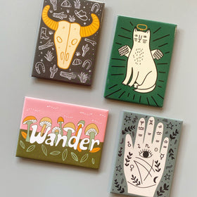 Wander Mushroom Rectangle Magnet