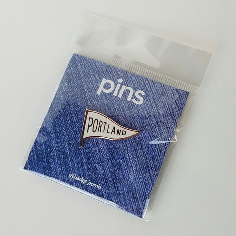 Portland Pennant Enamel Pin