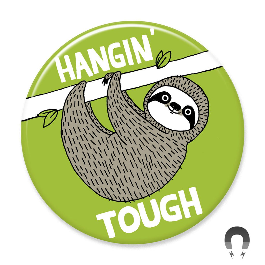 Hangin' Tough Sloth Magnet by Gemma Correll