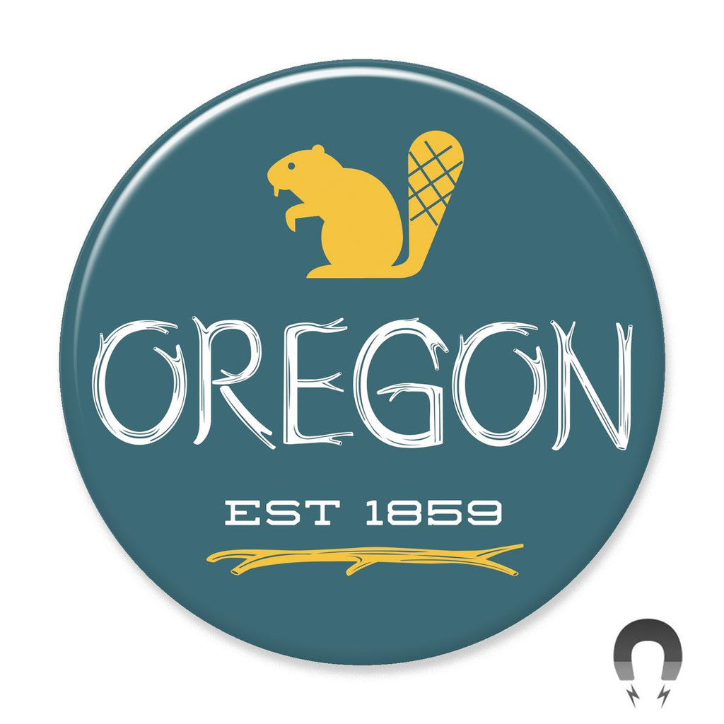 Oregon Beaver Magnet by Hey Darlin'