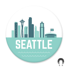 Seattle Skyline Big Magnet