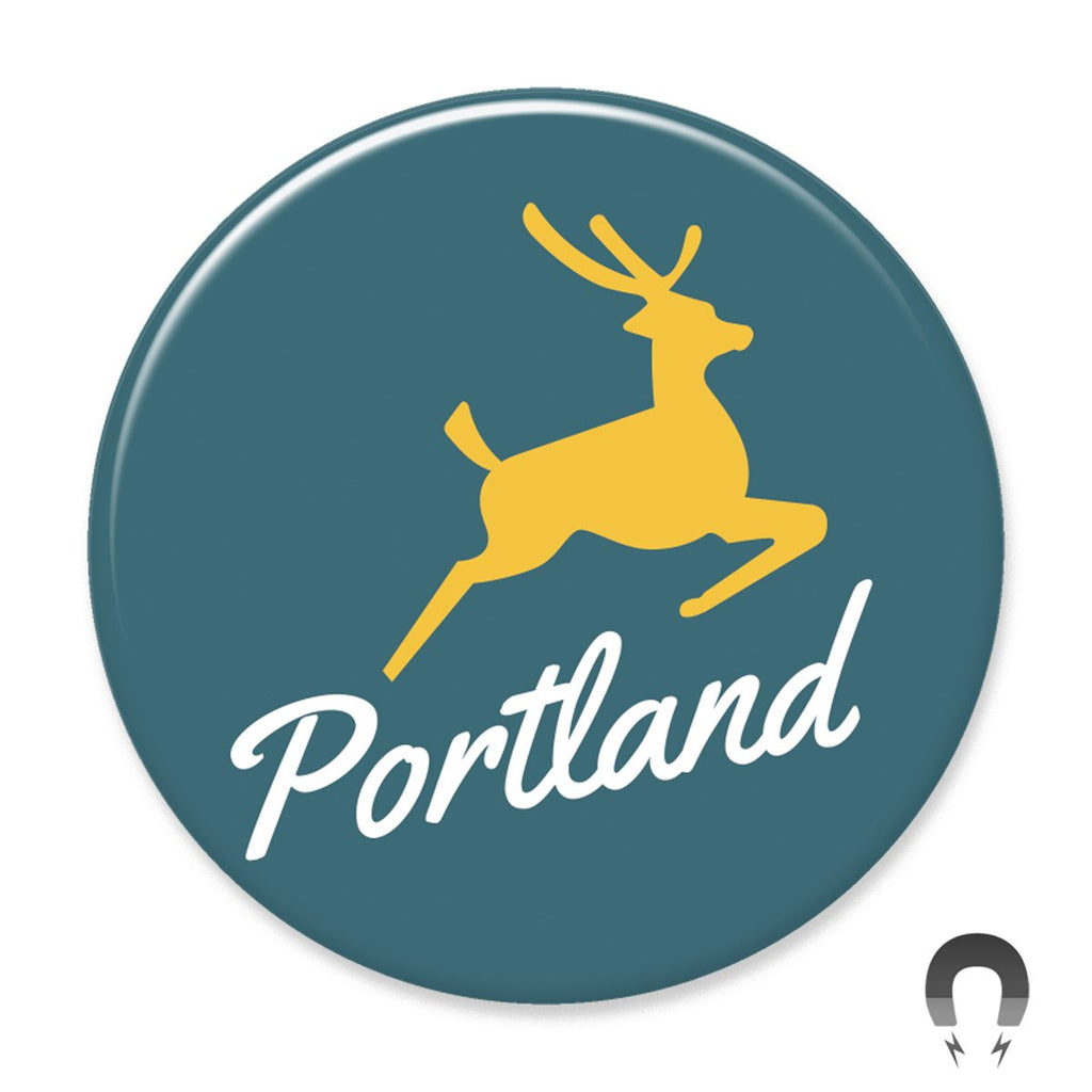 Portland Stag Magnet by Hey Darlin'