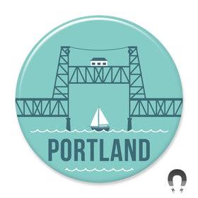 Portland Steel Bridge Magnet by Hey Darlin'