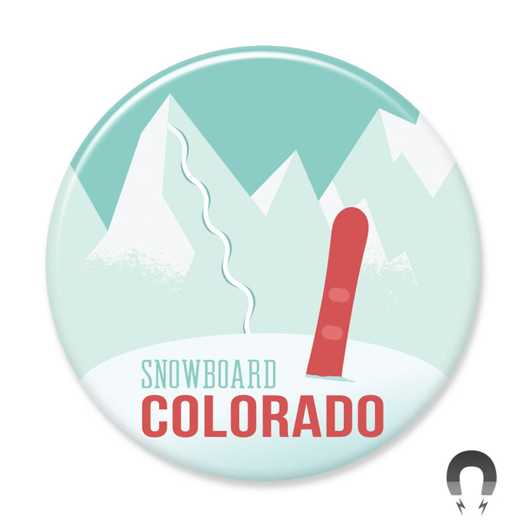 Snowboard Colorado Magnet by Hey Darlin'