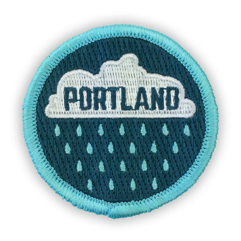 Portland Oregon Rain Drops Patch
