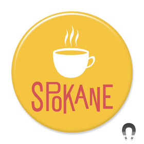 Gold Coffee Spokane Washington Magnet